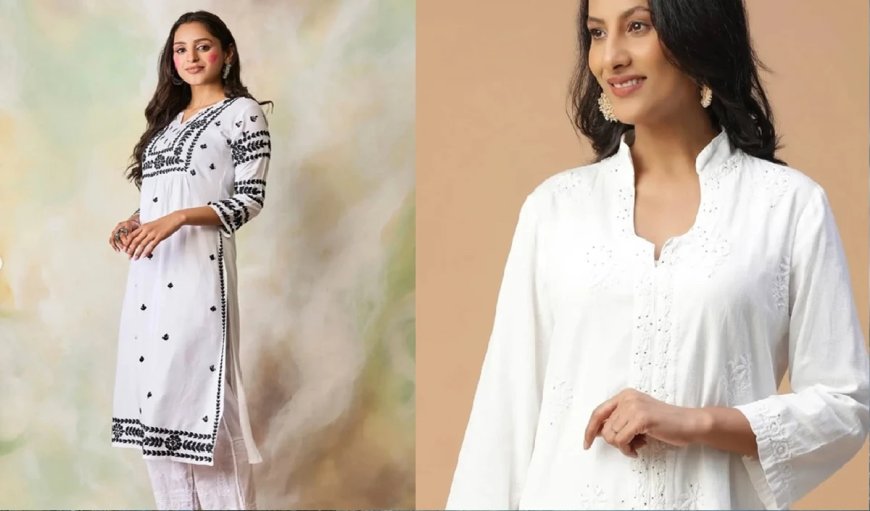 White Chikankari Kurti Designs: इस गर्मी ट्राई करें ये व्हाइट कलर चिकनकारी कुर्ती, लुक में लगेगा ग्लैमर और स्टाइल का तड़का
