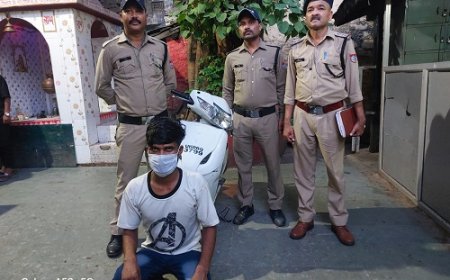 बनभूलपुरा पुलिस ने 48 घंटे में चोरी हुई स्कूटी की बरामदगी की, जफर पठान हुआ गिरफ्तार