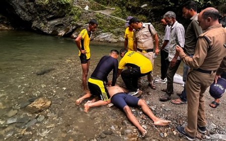 दिल्ली से छुट्टी मनाने आए युवक की ढोकाने वाटर फॉल में डूबने से हुई मौत