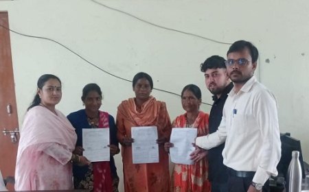 प्रधानमंत्री आवास योजना के तहत चार लाभार्थियों को मिली धनराशि