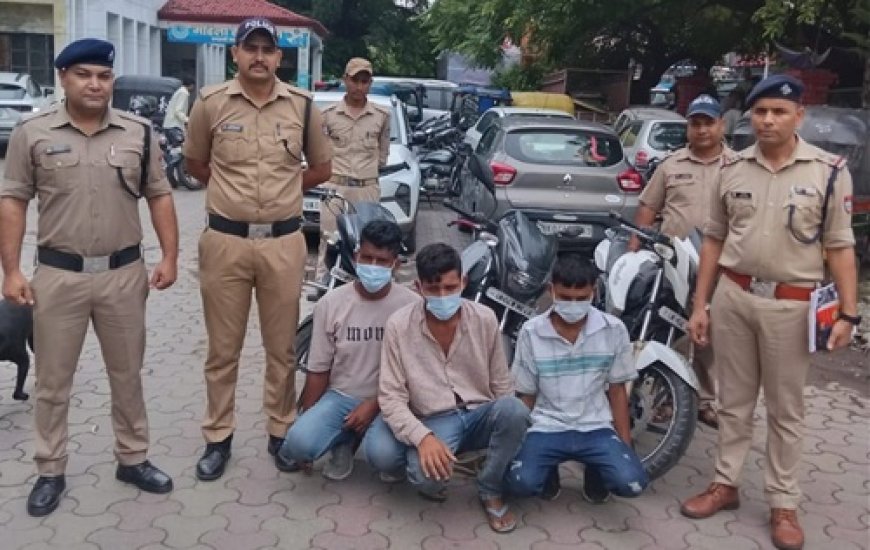 हल्द्वानी ब्रेकिंग : हिमांशु और कांचा शातिर बाइक चोर, खरीददार मो. हसन