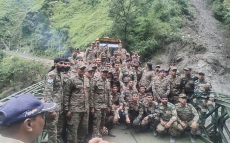 धराली आपदा का नया अपडेट: लिमच्यागाड़ में वैली ब्रिज का निर्माण पूरा, सोनगाड़ तक खुली सड़क