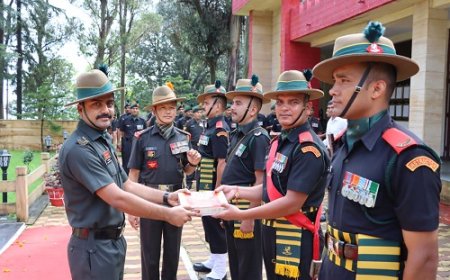 रानीखेत: 79वें स्वतंत्रता दिवस पर कुमाऊँ रेजिमेंट और प्रशिक्षण बटालियन में भव्य समारोह का आयोजन