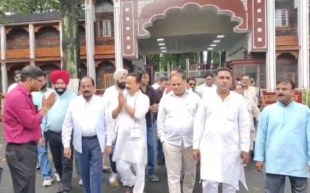 कांग्रेस प्रतिनिधिमंडल ने राज्यपाल से मिलकर सरकार की असंवैधानिक कार्रवाइयों पर उठाई आवाज