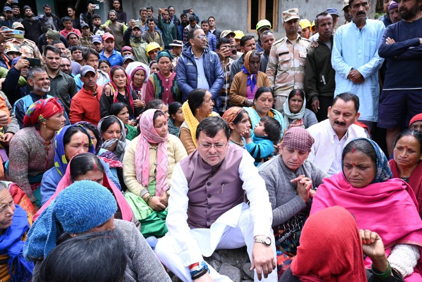 धराली आपदा पीड़ित परिवारों को 5-5 लाख देगी सरकार, पुनर्वास समिति गठित