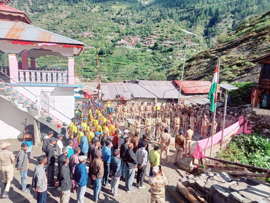 धराली में देशभक्ति की गूंज, आपदा से उबरने की जद्दोजहद को मिला नया बल