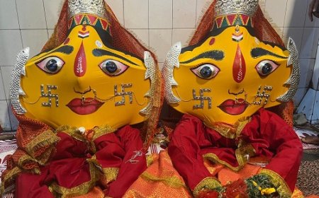 अल्मोड़ा नंदादेवी महोत्सव: मां नंदा एवं सुनंदा की भव्य प्रतिमाएं निर्मित
