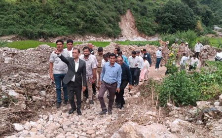 बागेश्वर: केंद्रीय टीम ने आपदा प्रभावित क्षेत्रों का किया स्थलीय निरीक्षण, जल्द आएगा विस्तृत रिपोर्ट