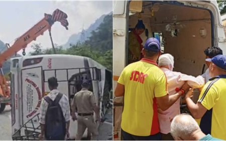 उत्तराखंड: अनियंत्रित बस पलटने से हुई दो लोगों की मौत, 12 घायल