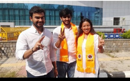 डीयू छात्रसंघ चुनाव 2025: एबीवीपी की शानदार जीत, आर्यन मान बने अध्यक्ष, एनएसयूआई को उपाध्यक्ष पद