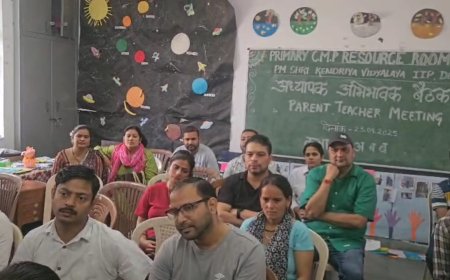 पीएम श्री केंद्रीय विद्यालय, मोहकमपुर में अभिभावक-शिक्षक बैठक: सुझावों से हुई नई शुरुआत