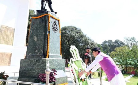 मुख्यमंत्री पुष्कर सिंह धामी ने लैंसडाउन में शहीद सम्मान समारोह में भाग लिया