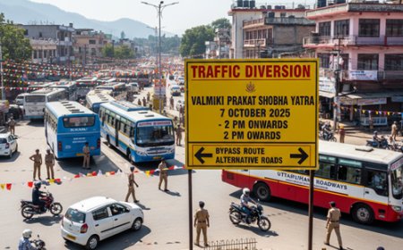 भगवान वाल्मीकि प्रकट दिवस 2025: हल्द्वानी में यातायात डायवर्जन का एक विशेष प्लान