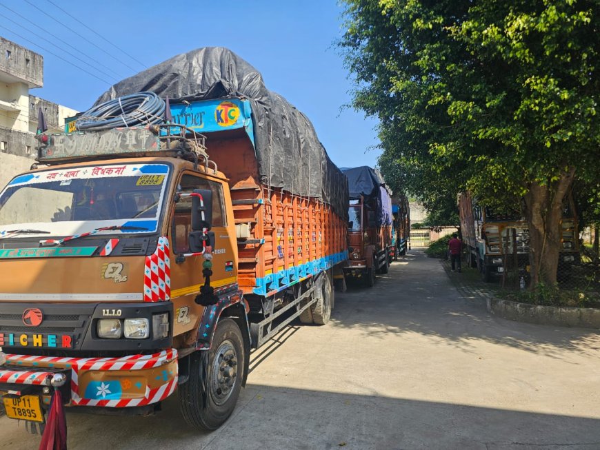 उत्तराखंड में माल ला रहे 10 ट्रांसपोर्टरों के वाहनों की सघन जांच, की गई कार्रवाई