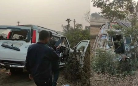 ट्रक और स्कॉर्पियो की टक्कर में 5 लोगों की मौत, मृतकों में सेना के दो जवान भी शामिल