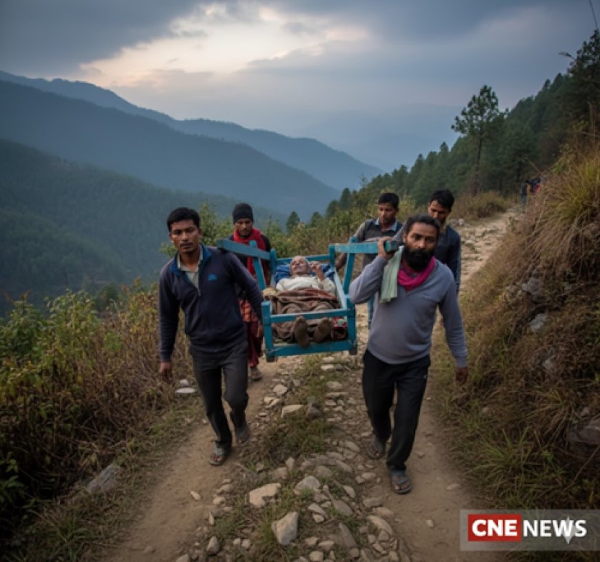 हृदय विदारक ! सड़क नहीं, डोली ही सहारा: कफलानी में थमा विकास