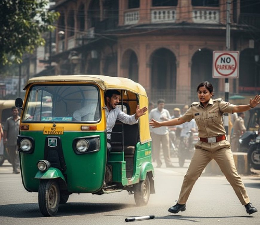 महिला ट्रैफिक कांस्टेबल पर विक्रम टेंपो चढ़ाने की कोशिश; FIR दर्ज