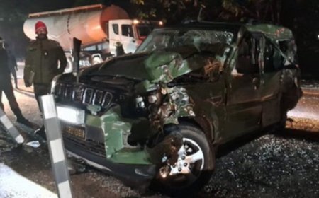 उत्तराखंड: सीमेंट मिक्सर से टकराई सेना की स्कॉर्पियो, चार सैन्यकर्मी गंभीर घायल