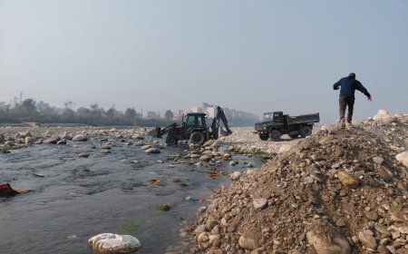 देहरादून की टोंस नदी में अंधाधुंध खनन, आपदा से भी नहीं चेते, नदी का बदल दिया स्वरूप