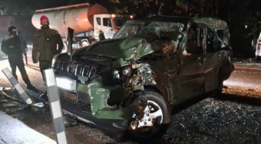 उत्तराखंड: सीमेंट मिक्सर से टकराई सेना की स्कॉर्पियो, चार सैन्यकर्मी गंभीर घायल