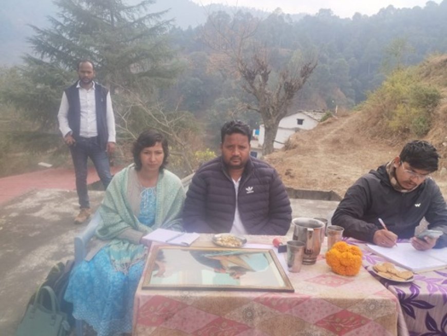 जिला पंचायत सदस्य ज्योति आर्या व ग्राम प्रधान भुवन चंद्र का भव्य स्वागत