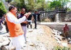 मुख्यमंत्री धामी ने मसूरी रोड पर निर्माणाधीन शिव मंदिर पुल का स्थलीय निरीक्षण, अधिकारियों को दिए महत्वपूर्ण निर्देश