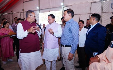 सीएम धामी ने 14 अप्रैल के पीएम मोदी के देहरादून कार्यक्रम की व्यवस्थाओं का लिया जायजा