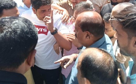 जसपुर में मूर्ति स्थापना विवाद: आदेश चौहान और सिंघल के समर्थकों के बीच हंगामा