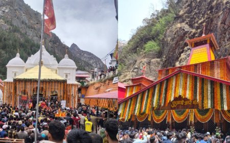 अक्षय तृतीया पर गंगोत्री और यमुनोत्री धाम के कपाट खोले गए, चारधाम यात्रा का शुभारंभ