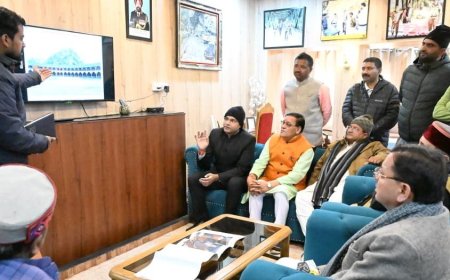 चमोली: मुख्यमंत्री पुष्कर धामी ने बद्रीनाथ धाम मास्टर प्लान की समीक्षा की
