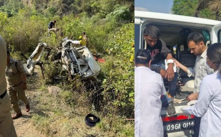 टिहरी गढ़वाल में घातक सड़क दुर्घटना: मैक्स वाहन खाई में गिरने से 8 की मौत, 2 घायल