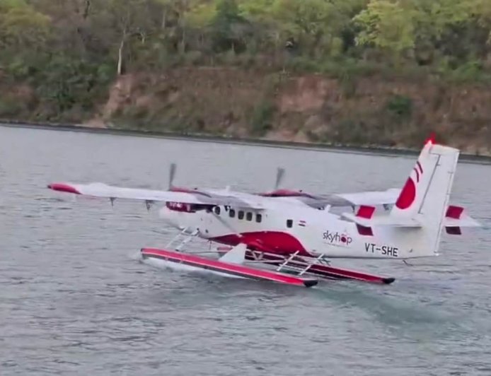 ऋषिकेश: पशुलोक बैराज में सी-प्लेन  उतारने का ट्रायल सफल,  पर्यटन को मिलेगी नई उड़ान