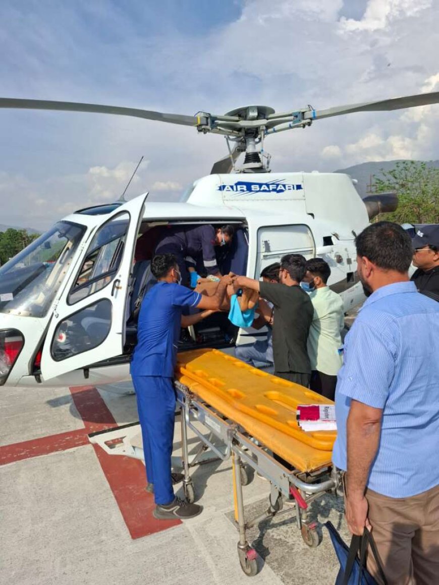 उत्तराखंड: पेड़ से गिरने वाली महिला को एयरलिफ्ट किया गया एम्स ऋषिकेश