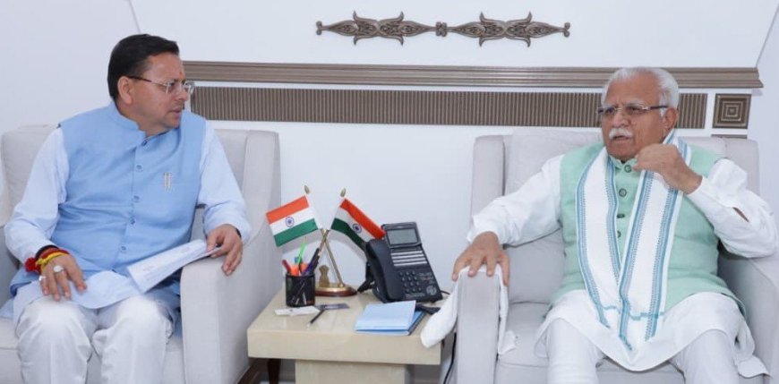 नई दिल्ली: मुख्यमंत्री पुष्कर धामी ने केंद्रीय मंत्री से हरिद्वार के विकास पर चर्चा की