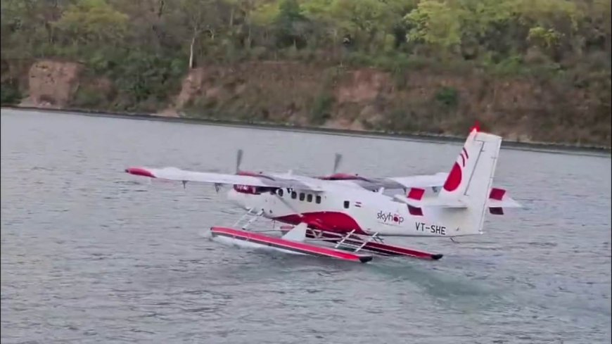 ऋषिकेश: पशुलोक बैराज में सी-प्लेन  उतारने का ट्रायल सफल,  पर्यटन को मिलेगी नई उड़ान