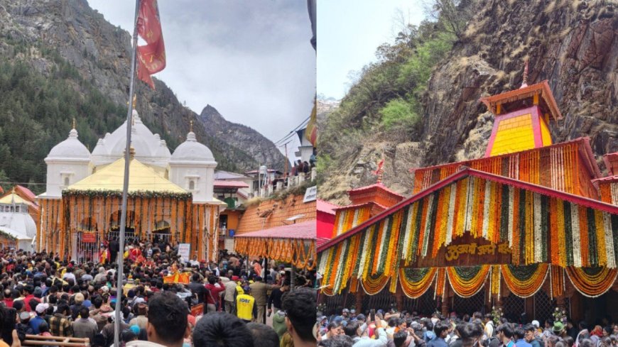 अक्षय तृतीया पर गंगोत्री और यमुनोत्री धाम के कपाट खोले गए, चारधाम यात्रा का शुभारंभ