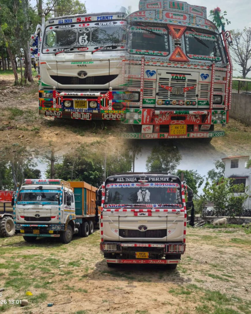 उत्तराखंड में ओवरलोड खनन वाहनों पर बड़ी कार्रवाई, चार ट्रक सीज़