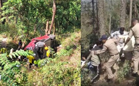 भवाली में अनियंत्रित कार हादसे में 5 लोगों की मौत, एक ही परिवार के 4 सदस्य शामिल