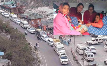 बदरीनाथ हाईवे पर गर्भवती महिला का रास्ते में हुआ प्रसव, प्रशासन पर उठे सवाल