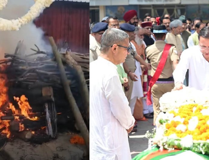 हरिद्वार में जनरल खंडूड़ी को राजकीय सम्मान के साथ अंतिम विदाई, उमड़ा जनसैलाब