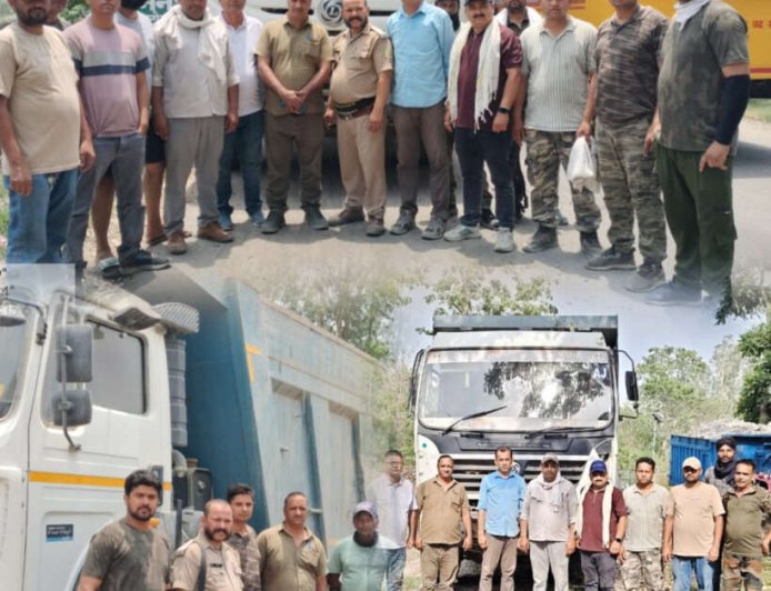 उत्तराखंड: अवैध खनन पर वन विभाग की बड़ी कार्रवाई, चार वाहन सीज