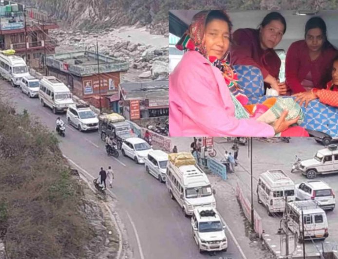 बदरीनाथ हाईवे पर गर्भवती महिला का रास्ते में हुआ प्रसव, प्रशासन पर उठे सवाल
