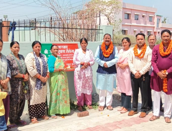 नकरौंदा में 87 लाख रुपये से आंतरिक सड़कों का निर्माण कार्य प्रारंभ