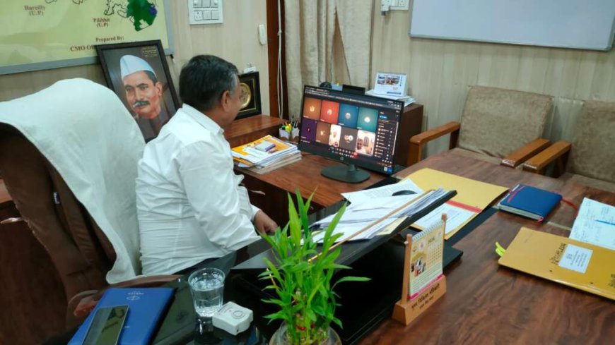 उच्च तापमान के कारण 24 घंटे अस्पताल अलर्ट: सीएमओ डॉ. के. के. अग्रवाल ने की वर्चुअल मीटिंग