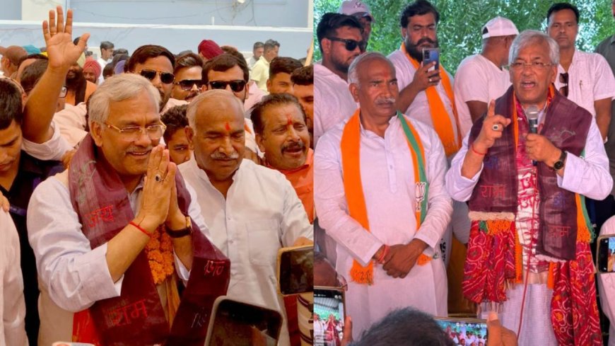 गदरपुर में सियासी हलचल: बलूनी के बाद त्रिवेंद्र सिंह रावत का अरविंद पांडे के घर दौरा