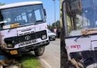 धारचूला से टनकपुर जा रही बस की ब्रेक फेल, चालक की मृत्यु, 34 यात्रियों की जान बची