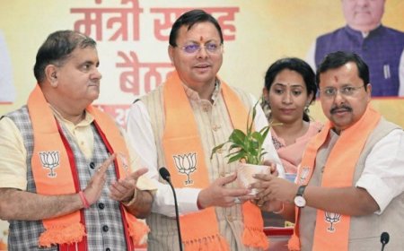 नितिन नबीन का बड़ा दावा: धामी के नेतृत्व में होगी हैट्रिक, विधायकों को दिया सख्त संदेश