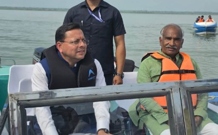 गदरपुर की सियासत में नया मोड़: सीएम धामी ने नाराज विधायक अरविंद पांडे को मनाने के लिए की बोटिंग