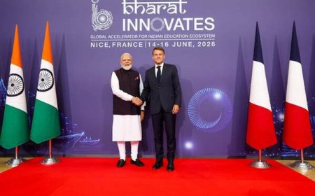 भारत इनोवेट्स 2026 का नीस, फ्रांस में भव्य शुभारंभ, पीएम मोदी और फ्रांस के राष्ट्रपति मैक्रों ने किया उद्घाटन