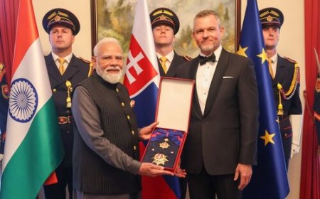 प्रधानमंत्री मोदी को स्लोवाकिया का सर्वोच्च सम्मान, द्विपक्षीय संबंधों को मिली नई मजबूती
